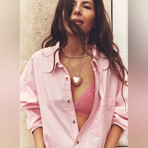 Free People Jewelry - NWT! Free People, Spektor Heart Pendant Necklace, Vintage Gold